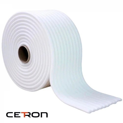 Поролоновый валик для проемов на клеевой основе 50 м, белый